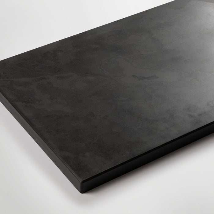 Brazilian Black Honed Slate Hearth