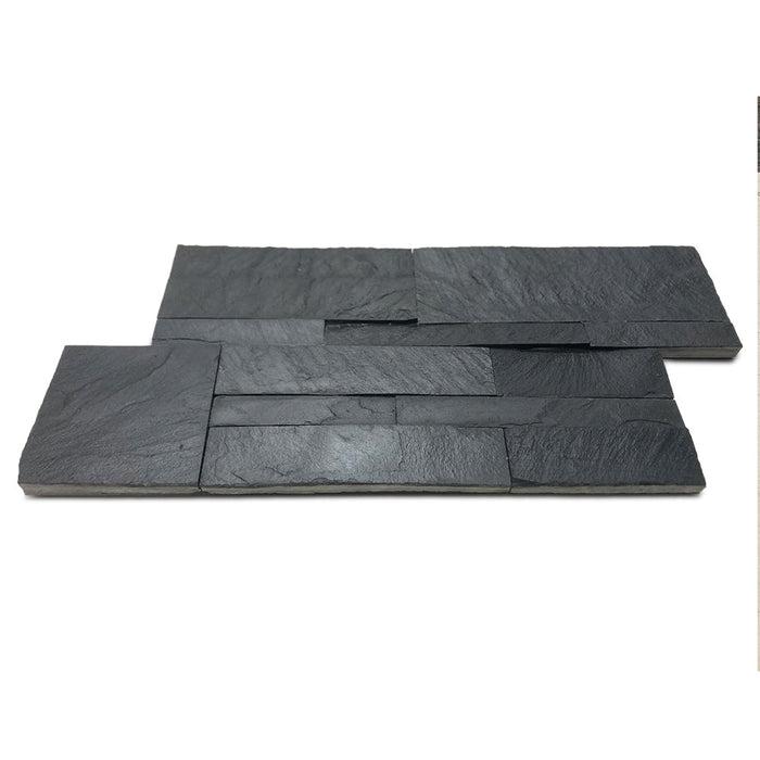 Black Modular Slate Split Face Tiles