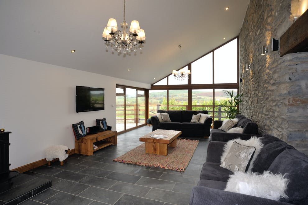 Black Riven Slate Floor Tiles