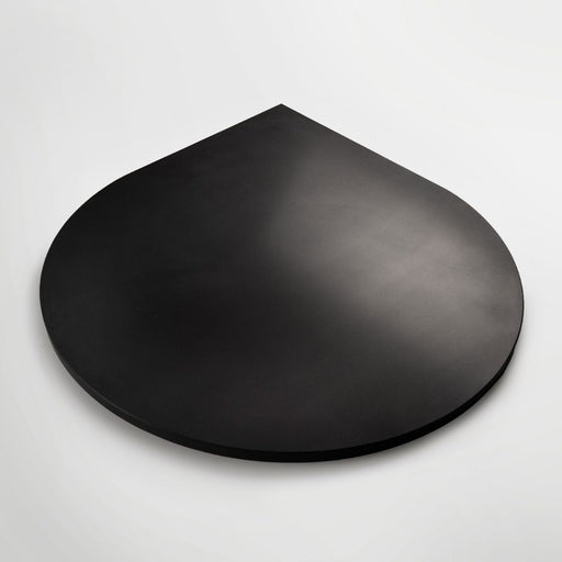 Teardrop Shape Black Honed Granite Hearths