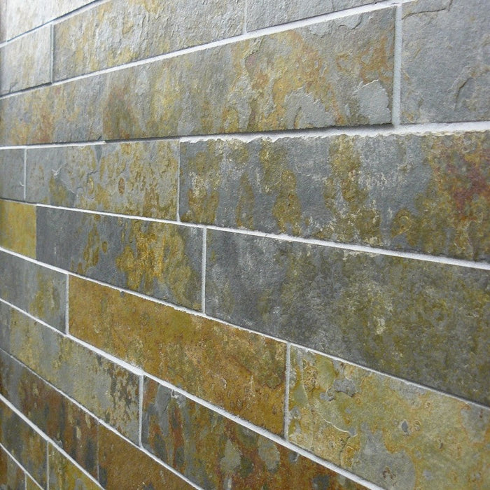 Brazilian Rustic Multicolour Cladding Slate Strips