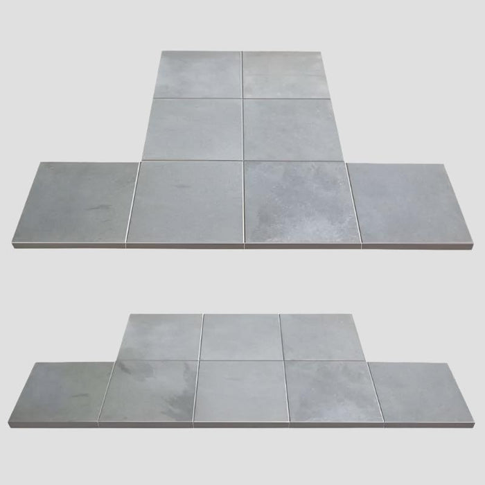 Grey Sectional Hearth Tiles