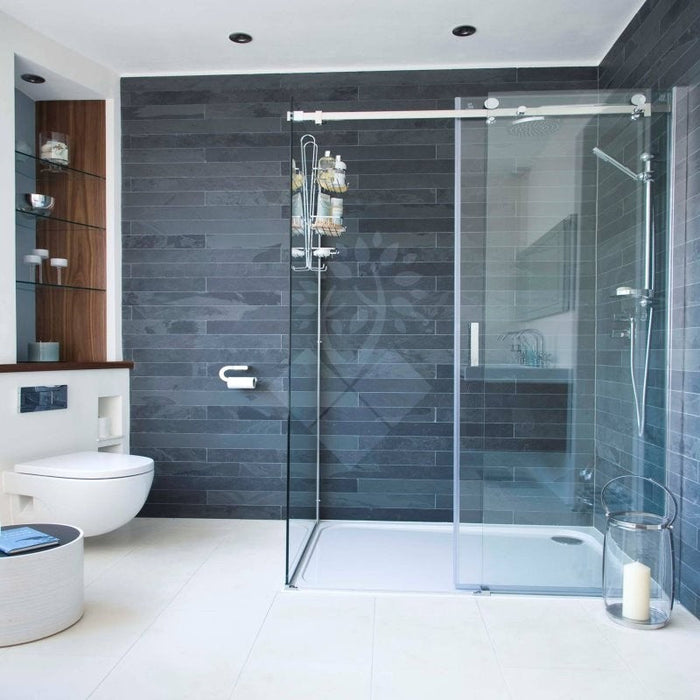 Brazilian Black Riven Slate Cladding Strips