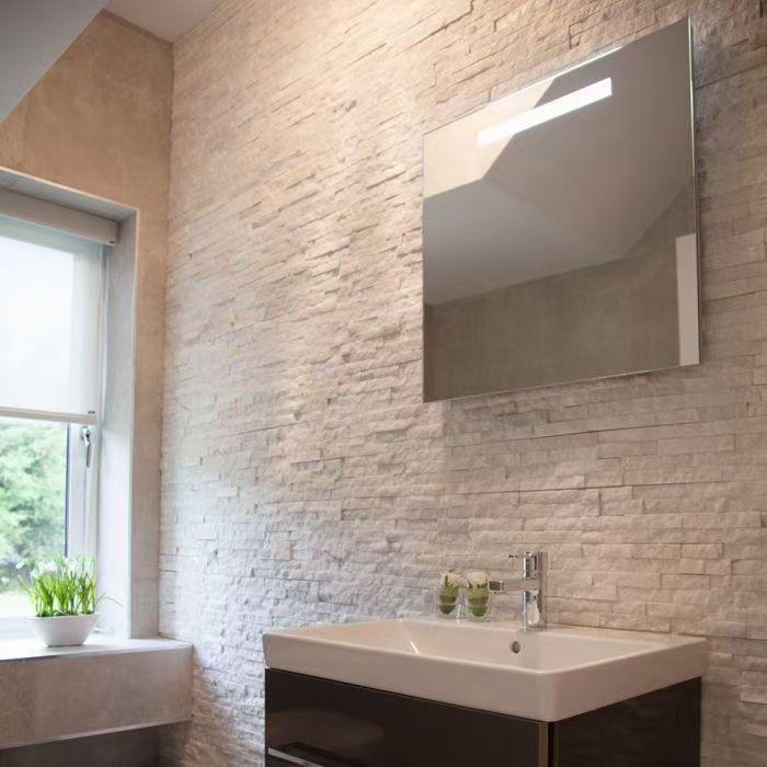 White Marble Split Face Tiles